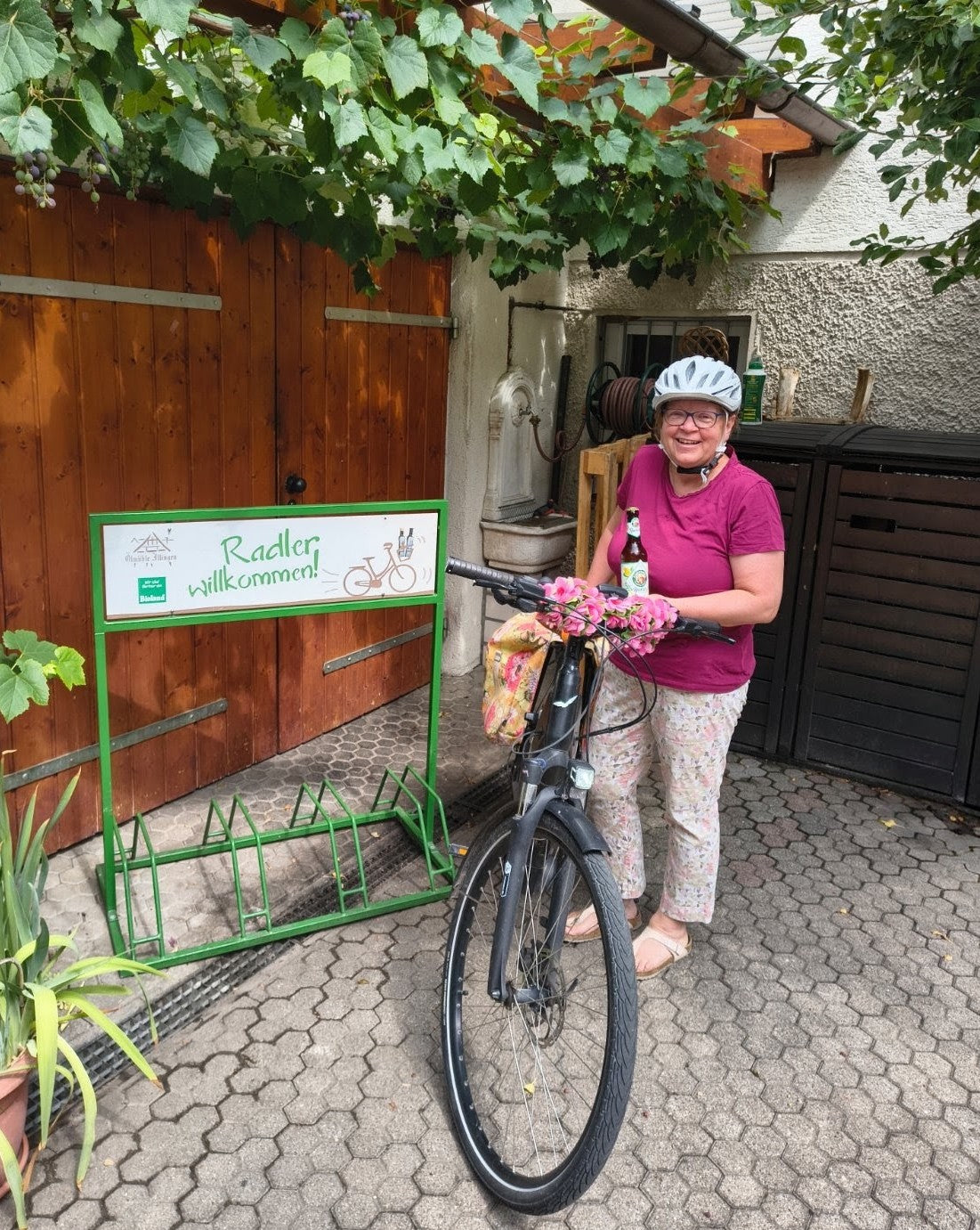 Durstige Radlerinnen und Radler herzlich willkommen