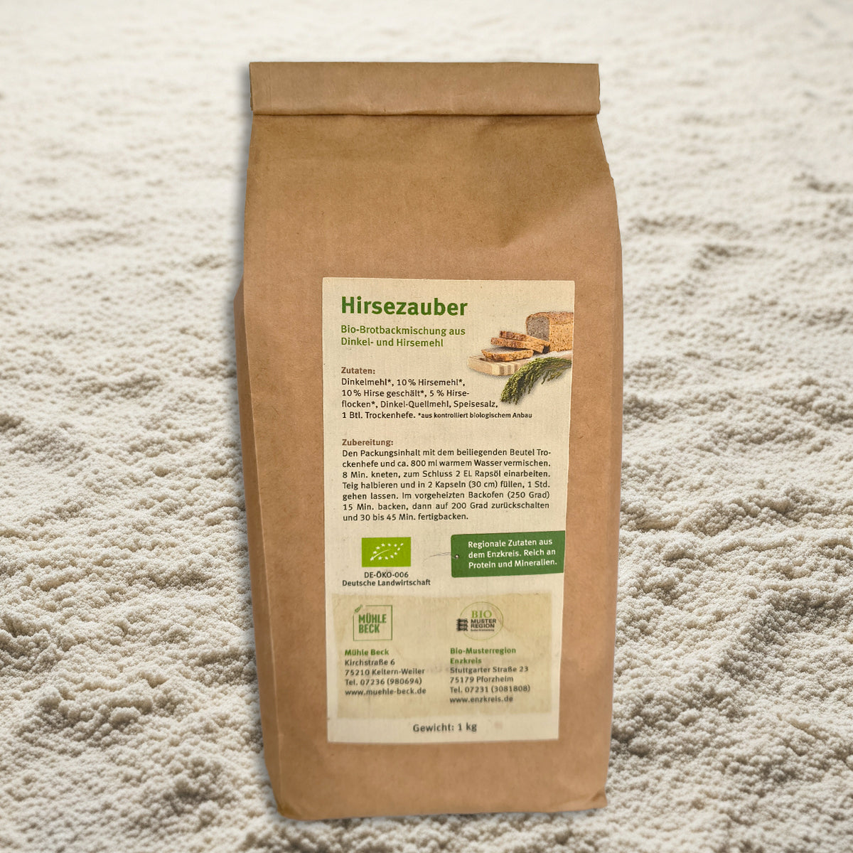 Hirsezauber Bio-Brotbackmischung 1 kg